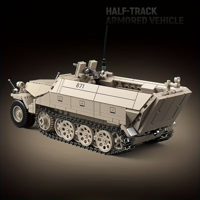 Halftrack allemand vue arrière Battlebricks