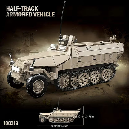 HalfTrack allemand vue générale présentation Battlebricks