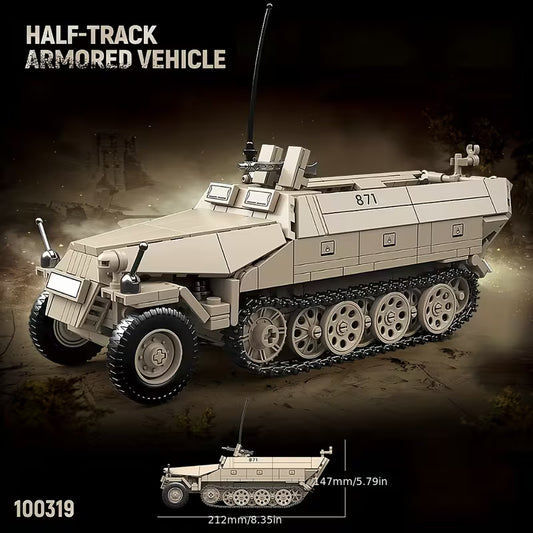 HalfTrack allemand vue générale présentation Battlebricks