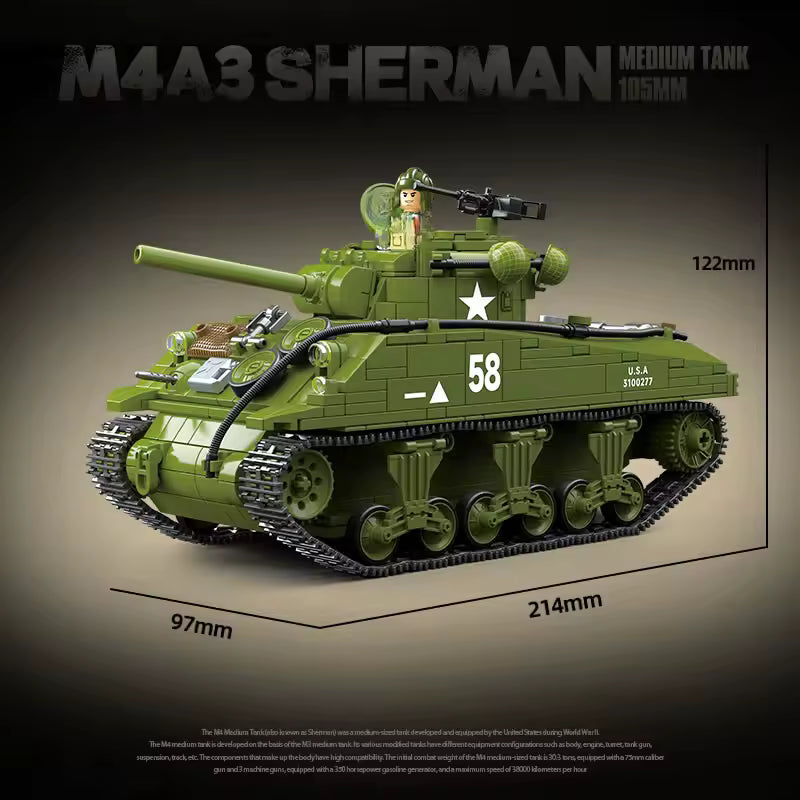 M4A3 char sherman vue dimensions details