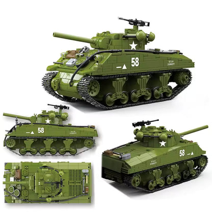 M4A3 Char Sherman vues multiples Battlebricks