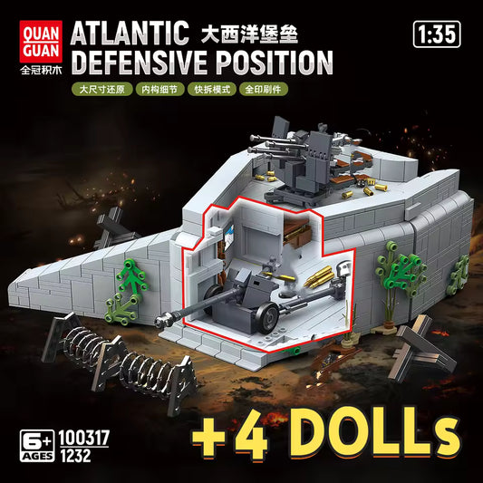Blockhaus - Mur de l'Atlantique | Kit blocs (1232 pièces)