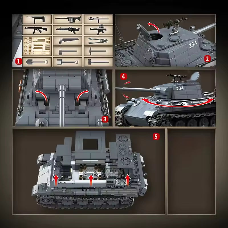 Char Panther vue détails Battlebricks
