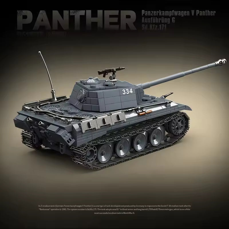 Char Panther vue arriere Battlebricks
