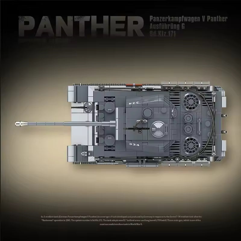 Char Panther vue dessus Battlebricks