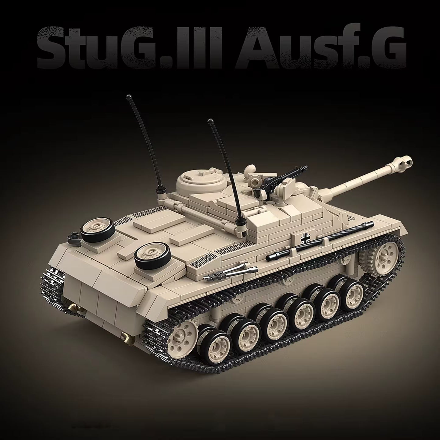 Sturmgeschütz III - Canon d'assaut allemand | Kit blocs (940 pièces)