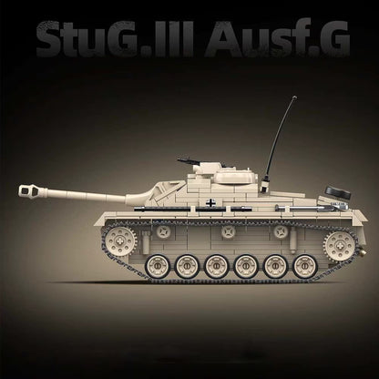 Sturmgeschütz III - Canon d'assaut allemand | Kit blocs (940 pièces)