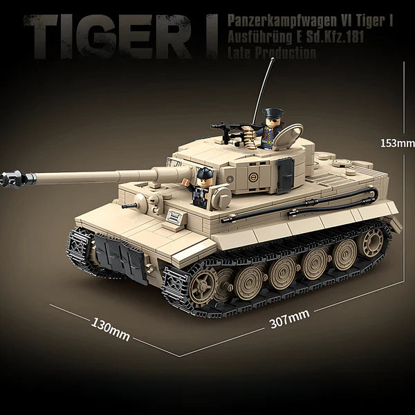Tigre 1 Tank char dimensions vue Battlebricks