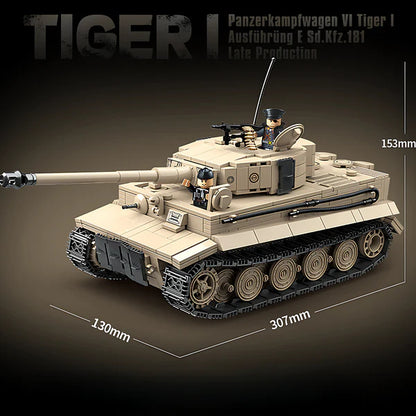 Tigre 1 Tank char dimensions vue Battlebricks