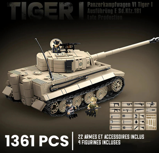 Tigre1 char tank allemand vue accessoires Battlebricks