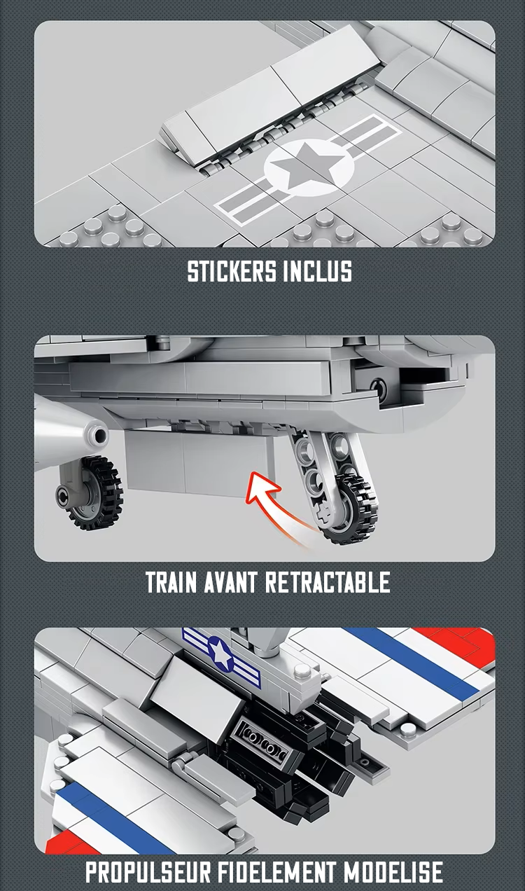 F‑16 Fighting Falcon – Détails multiples – Kit blocs