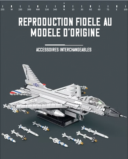 F‑16 Fighting Falcon – Vue d’ensemble – Kit blocs
