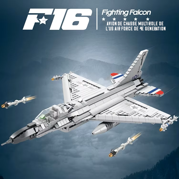 F‑16 Fighting Falcon – Vue d’ensemble – Kit blocs