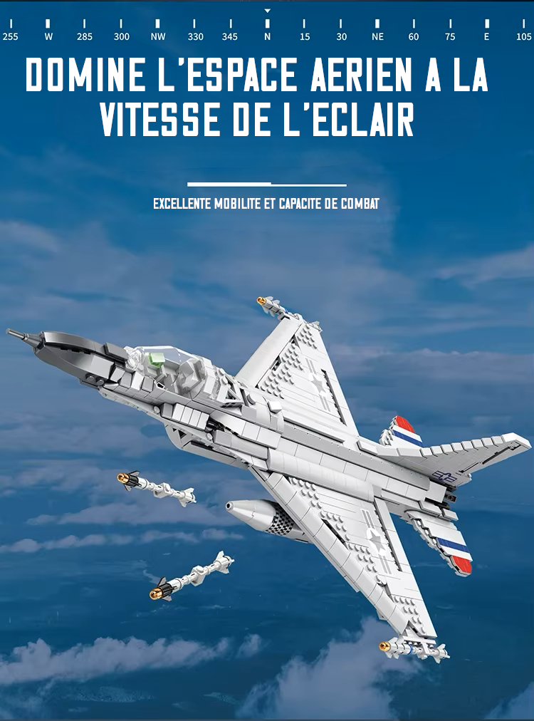 F‑16 Fighting Falcon – Mise en scène – Kit blocs