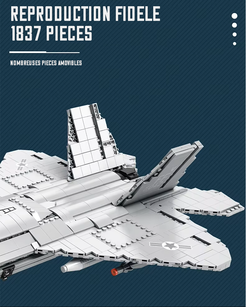 F‑22 Raptor – Détail queue – Kit blocs