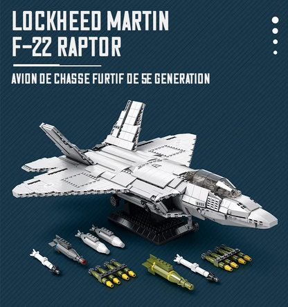 F‑22 Raptor – Vue d’ensemble – Kit blocs