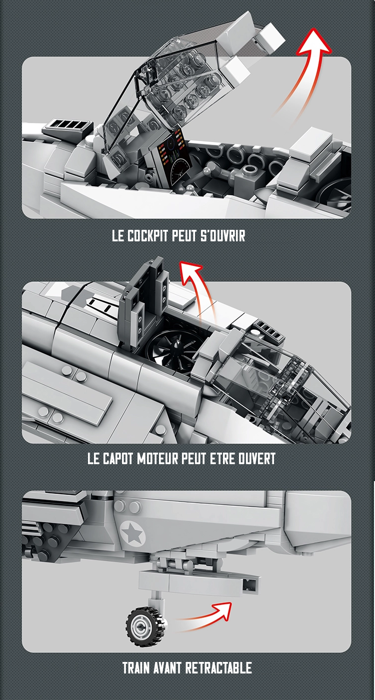 F‑35 Lightning II – Détails multiuples  – Kit blocs