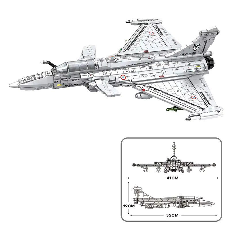 Rafale – Dimensions du modèle – Kit blocs