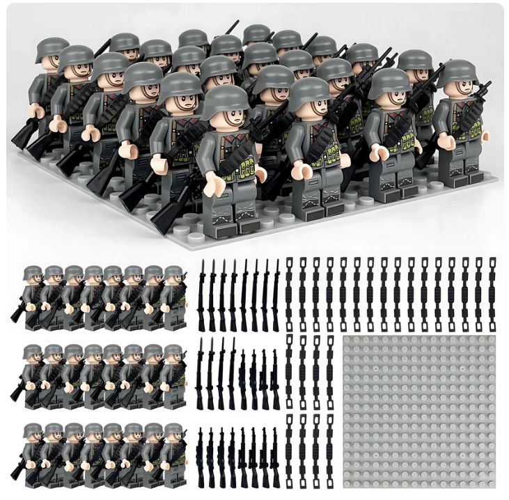 Soldats allemands WW2 - Vue d'ensemble - Kit Blocs