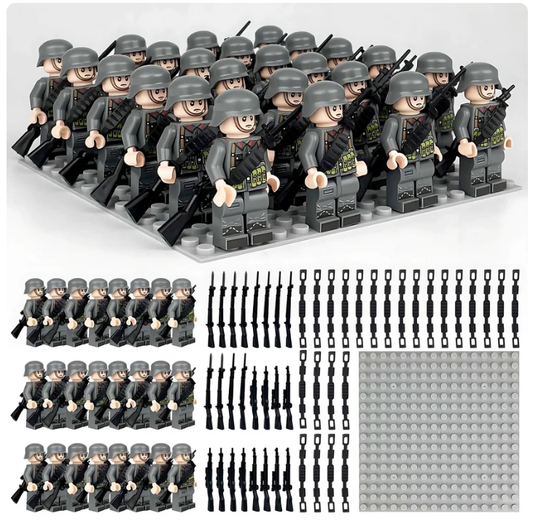 Soldats allemands WW2 - Vue d'ensemble - Kit Blocs