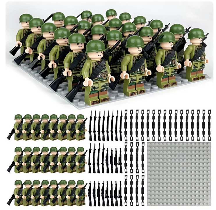 Soldats US WWII – Vue d’ensemble – Kit blocs